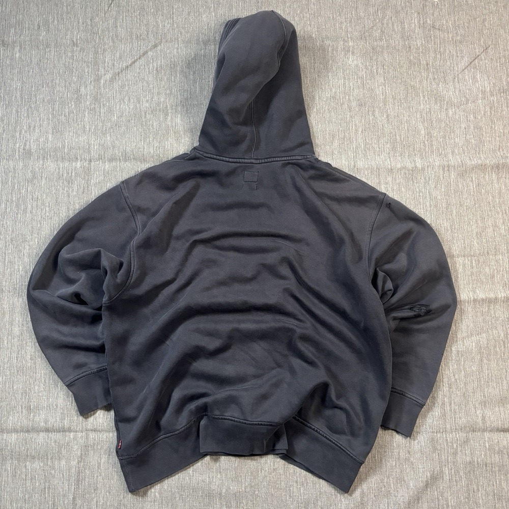 Vintage Levi's Black Hoodie with Faded Logo - L - Picture 4 of 9